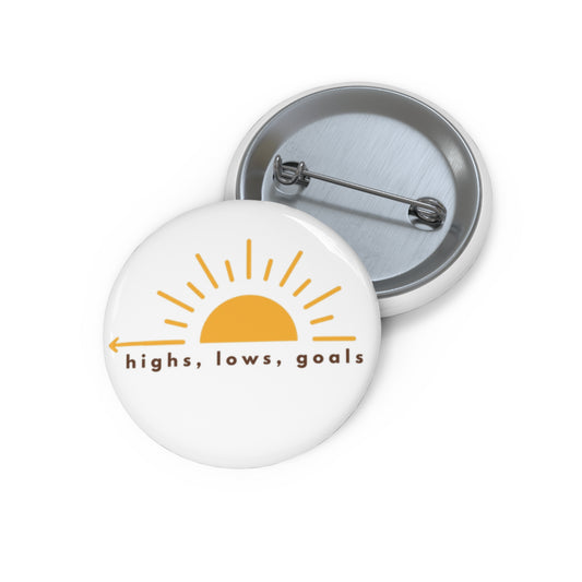 Highs, Lows, Goals Pin Buttons -