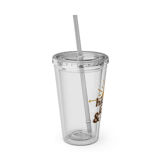 Highs, Lows & Goals Reusable Tumbler