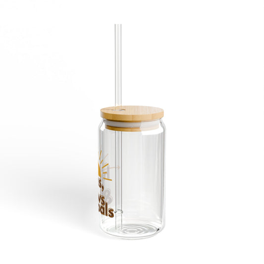 Logo Sipper Glass, 16oz - Perfect Travel Cup
