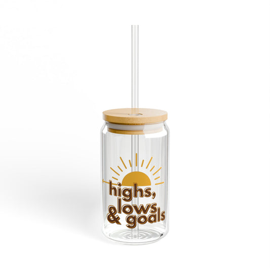 Logo Sipper Glass, 16oz - Perfect Travel Cup
